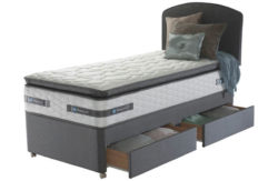 Sealy Repose Pillowtop Memory Single 2 Drawer Divan